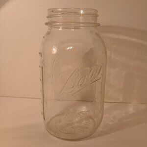 Vintage Large 62A Ball Mason Jar 31 Genuine Sculptured Glass 9 800ML Clear Fruit